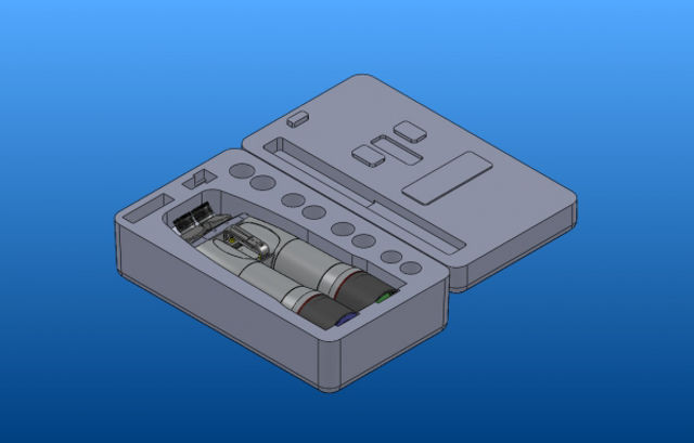 Bild von APM Hartschalenkoffer für 120mm -45 Grad Bino