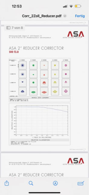 Picture of ASA-Astrosysteme Newtonian Reducer Corrector 0.-73 x ,  2KORRR-1105